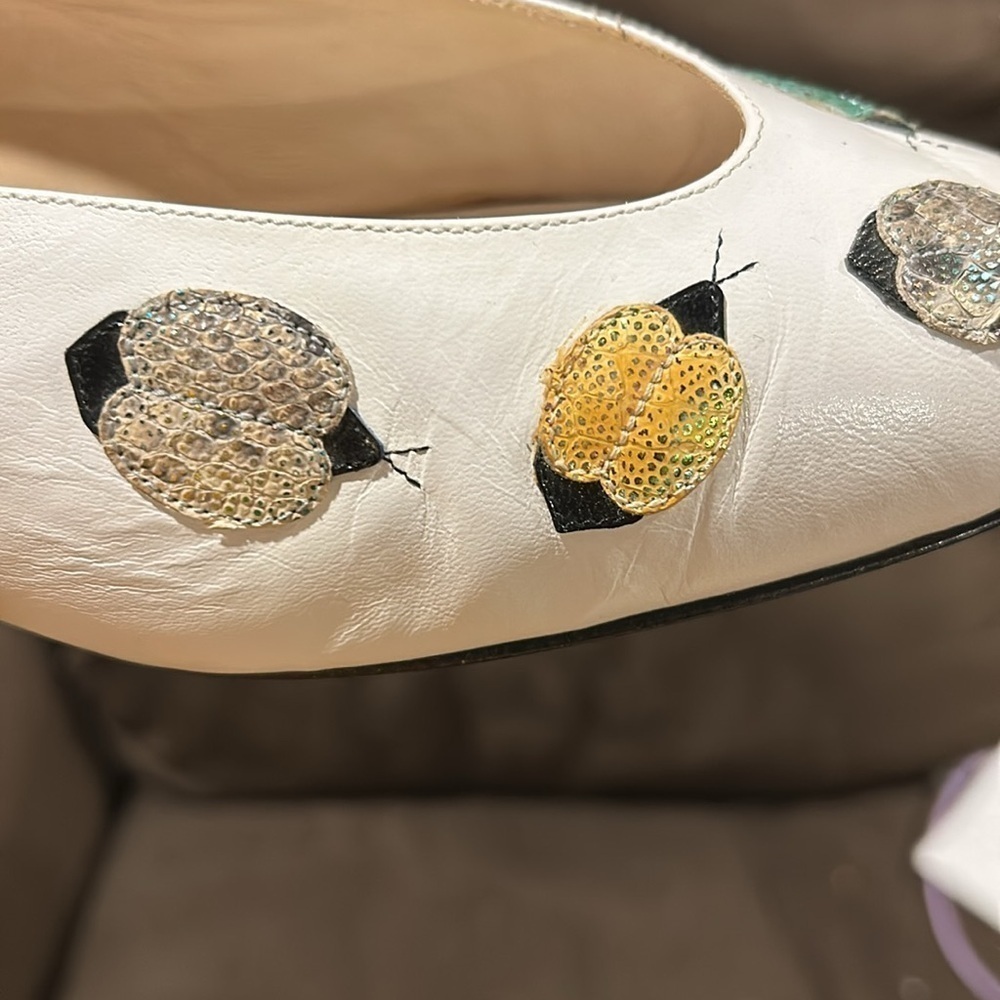 Lanzoni & B vintage kitten heel shoes size 42 - Picture 9 of 12